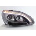 Mercedes S Class W220 Black Projector Headlamp w Bar ( W222 Style )